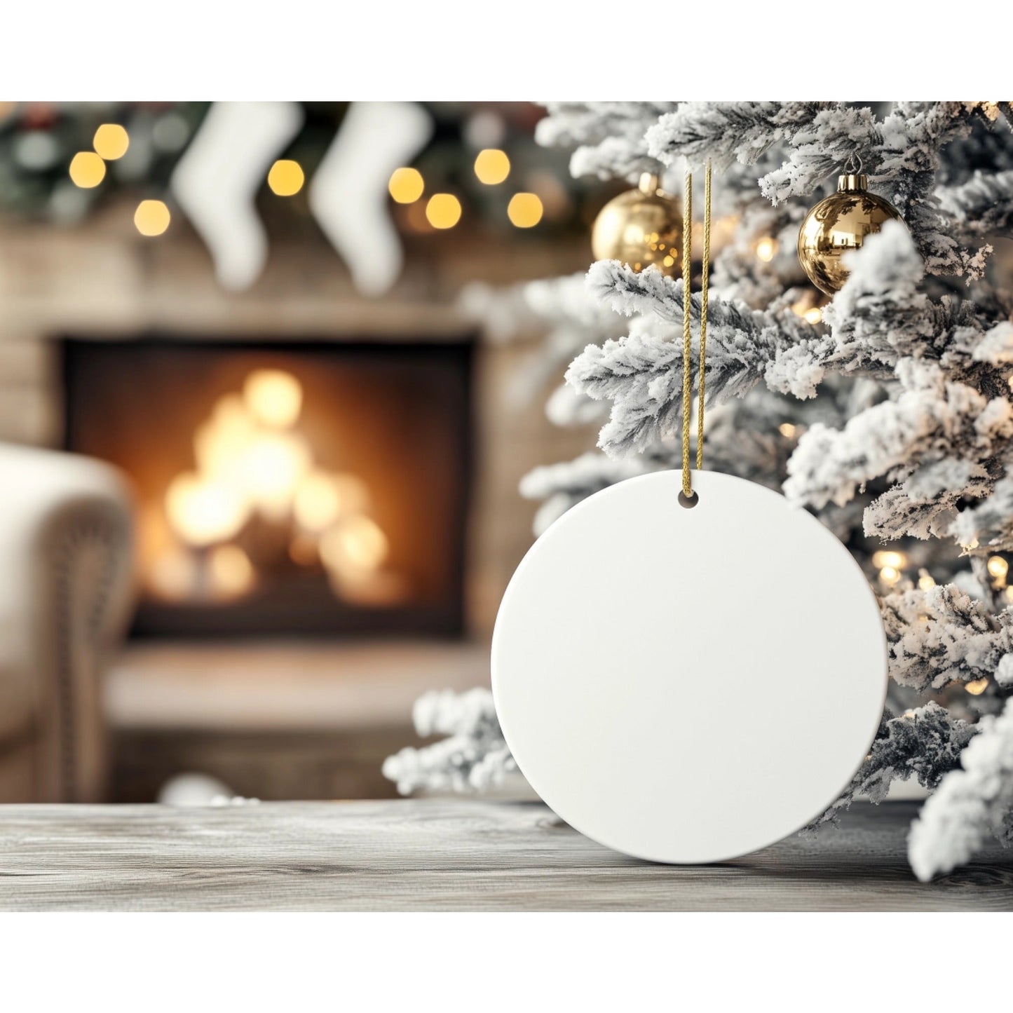 Personalised ceramic pet ornament.