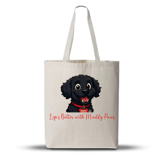 Personalised 90’s Cartoon Pet Illustration Tote Bag