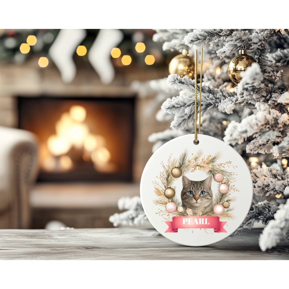 Personalised Photo enhanced ceramic pet ornament