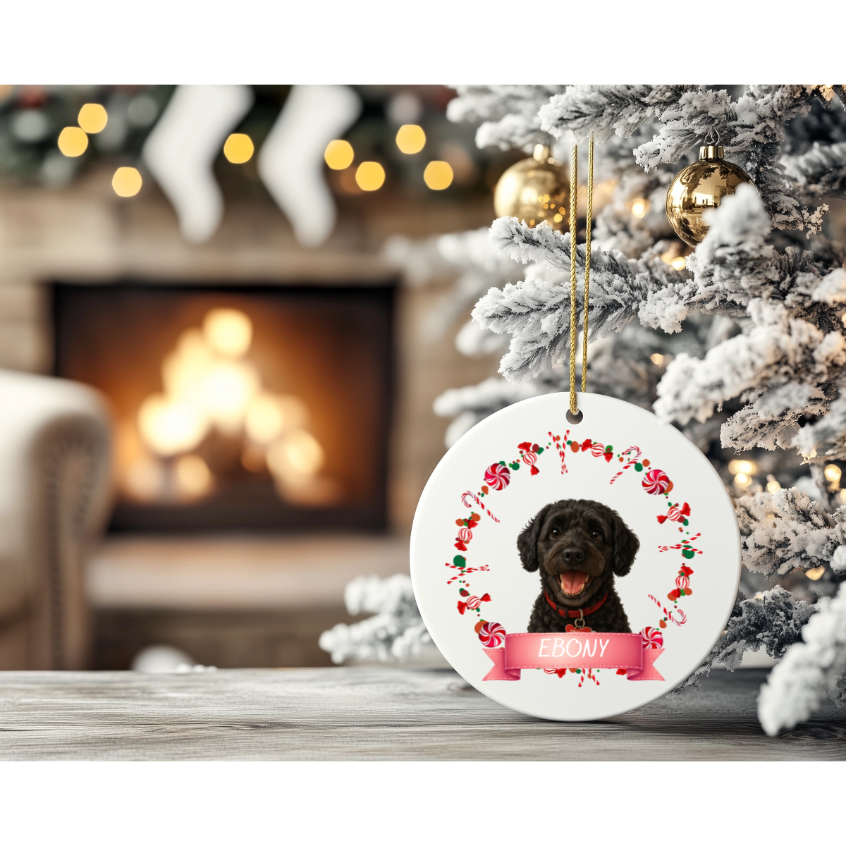 Personalised Photo enhanced ceramic pet ornament