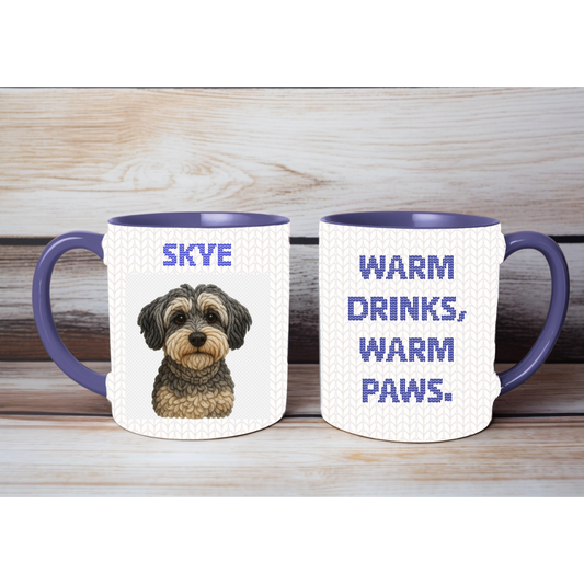 Personalised Knitted Style Pet Mug – 10oz