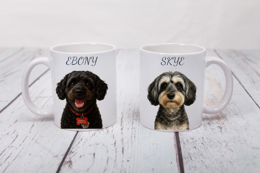 Personalised Realistic Pet Portrait Mug