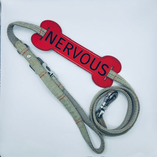 🐕 Personalised Leatherette Lead Slip Cover – Laser Engraved
