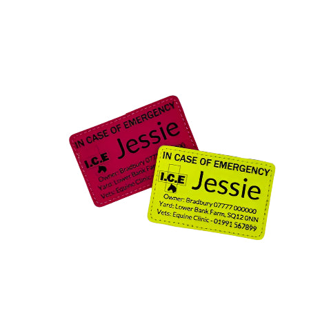 Rug Patches with emergency contact details