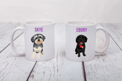 Personalised Vector Pet Illustration Mug
