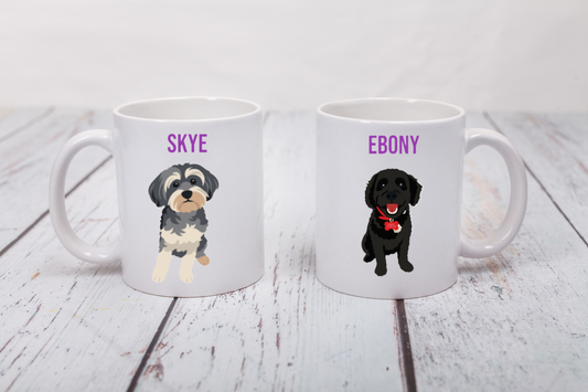 Personalised Vector Pet Illustration Mug