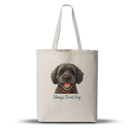 Personalised Watercolour Pet Illustration Tote Bag