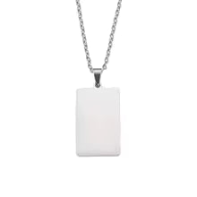 Personalised Handwriting Rectangle Necklace